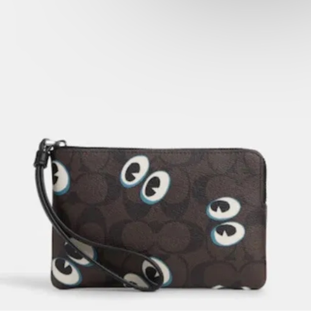 COACH Corner Zip Wristlet